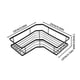 thumbnail image 1 of pstuiky Estante de almacenamiento para baño sin perforaciones, estante esquinero de pared multifuncional, 1 of 1