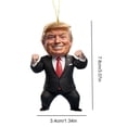 thumbnail image 4 of Donald Trump Adorno Navideño Acrílica para Navidad Regalo, 4 of 9