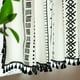 thumbnail image 3 of Cortinas de cocina de 59 pulgadas de largo, juego de cortinas con estampado de cuadros en blanco y negro, para baño, sótano, cafetería, bolsillo para barra, 17,7 pulgadas de ancho ER  Rojo Verde, 3 of 5