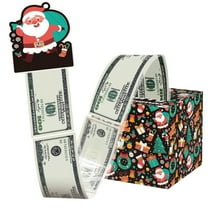 KCEHTA Christmas Money Box for Cash Gift Pull, Christmas Money Gift Box Pull Out, Christmas Surprise Money Box, Merry Christmas Money Pull Box with 50 Transparent Bags, Christmas Party Gifts