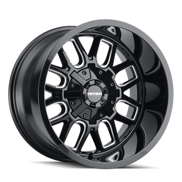 Mayhem Cogent-8107 22X10 6X135/6X139.7 -27Et 106Cb Black W/Milled Spokes