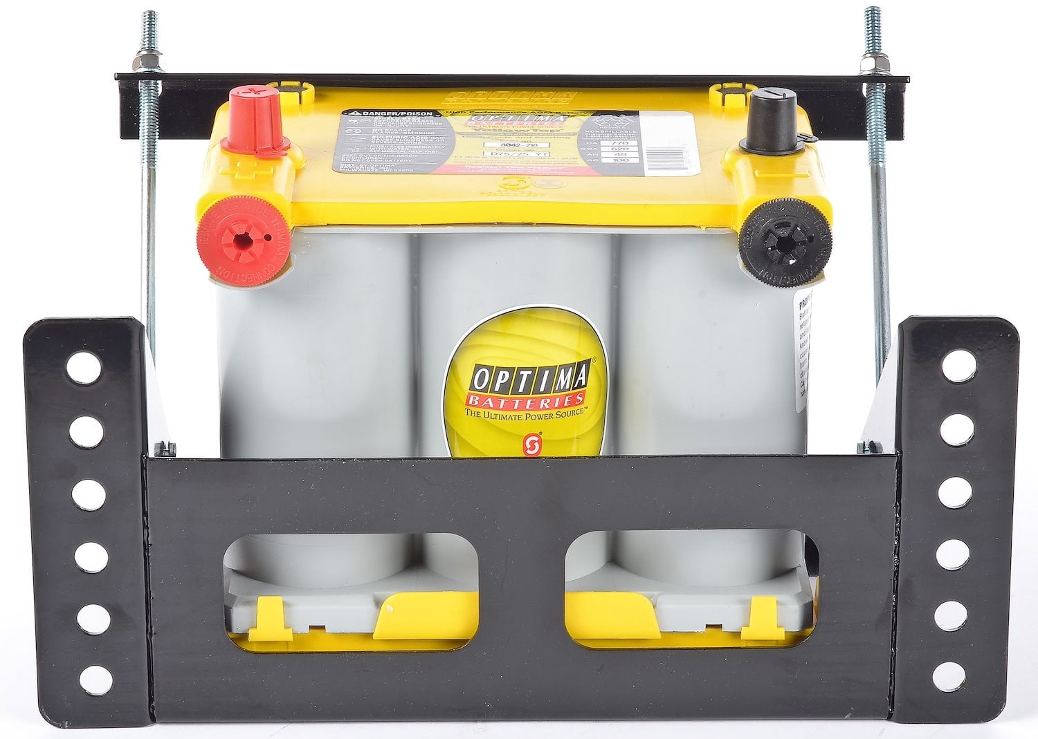JEGS 10224 Bolt-On Battery Box 11 in. Wide (inside to inside) Fits Group 24 Batt