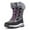 Gray, variant on GUBARUN Women's Waterproof Winter Snow Boots Lightweight Warm Faux Fur Lined Mid-Calf Booties