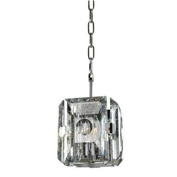 390450DB-Kalco Lighting-Giada - One Light Mini Pendant   Dark Bronze Finish with Clear Seeded Glass