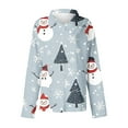 thumbnail image 5 of Makaor Womens Dressy Blouses Christmas Plus Size Collared Shirts Tops Button down Graphic Long Sleeve Pullover Tees Cute Vacation Clothes, 5 of 5