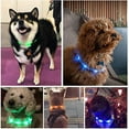 thumbnail image 5 of LED Dog Collar Light Up Dog Collars USB Rechargeable TPU Glow Safety Basic Dog Collars for Large Medium Small Dogs,Blue35cm, 5 of 8