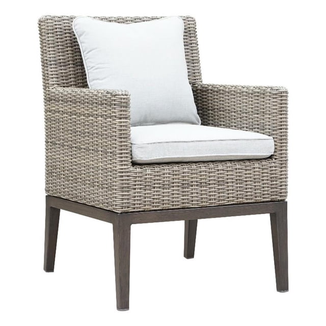Steve Silver Marina Chaise de Patio en Aluminium Gris 36 Pouces