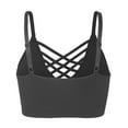thumbnail image 3 of KOGMO Women's Front V-Lattice Bralette with Adjustable Straps and Removable Bra Pads, 3 of 6