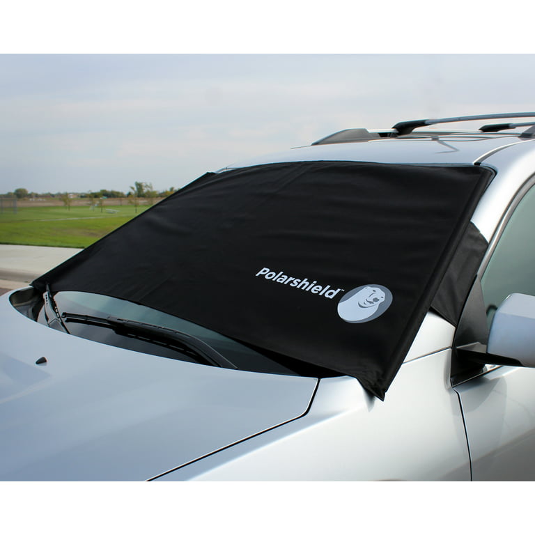 Delk Polar shield Winter Snow Car Wind Proof Windshield Cover w/ Security  Panels 
