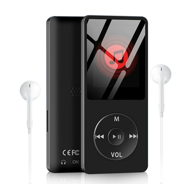 Mp3 Player 64 32gb Supported With Fm Radio Voice Recorder Multi Functional Slim Music Player With 1 8 Lcd Screen Video Photo Play Text Reading Function Earphone Included 40hrs Playing Time Walmart Com