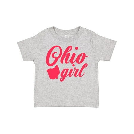 

Inktastic Ohio Girl Cursive Pink Gift Toddler Toddler Girl T-Shirt