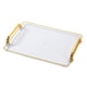 thumbnail image 2 of Bandeja de servicio de lujo con asas, de plástico, rectangular, multifunción, para joyería. transparente, 2 of 8