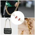 thumbnail image 5 of Unique Bargains 1 Pc Durable Cherry Bag Extender Chain Light Gold Tone Red Zinc Alloy, 5 of 5