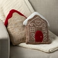 thumbnail image 3 of 14"H Sullivans Gingerbread House Christmas Throw Pillows Set of 2, Multicolor, 3 of 4