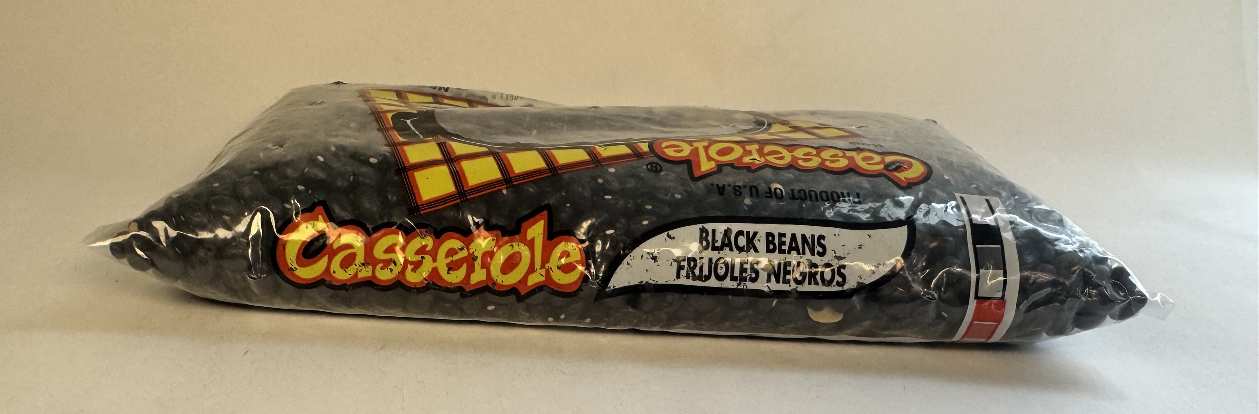Casserole 2 lb Black Beans. Tree Nut-Free and Peanut-Free