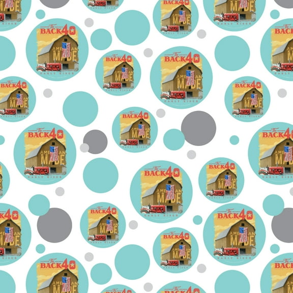 Back 40 Barn Keepin' It Rural Early Riser Farm Farming Premium Gift Wrap Wrapping Paper Roll