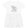 thumbnail image 3 of Inktastic Elephant Girls Toddler Dress, 3 of 5