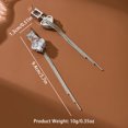 thumbnail image 1 of Sunyeur Heart Dangle Drop 14K Gold Plated Long Chain Tassel Earrings for Women, Valentine Statement Love Fringe Earing Dangling Wedding Prom Fashion Jewelry Gift, 1 of 4