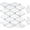 Carrara White, variant on PETGLE 1 Sheet Peel and Stick Dolomite Mosaic Tile, White Marble Look PVC Mixed Metal Gold Kitchen Backsplash for Fireplace, RV