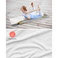 thumbnail image 4 of Gray Gold Marble Yoga Towel for Hot Yoga Non Slip, Modern Abstract Marble Crack Texture Yoga Mat Towel Absorbent Yoga Sweat Towels Microfiber Hot Yoga Blanket for Bikram Pilates 26"x70", 4 of 7