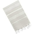 thumbnail image 2 of Grey beach towel 100x180cm Large beach towel Turkish Hammam bath towel Sauna,Spa,Yoga,Beach, 2 of 5