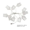thumbnail image 3 of CIMAXIC Light String 1pc Christmas Decor Wooden House Light String Novelty Lighting Tree Decoration,39.37"X2.17"X1.57", 3 of 4