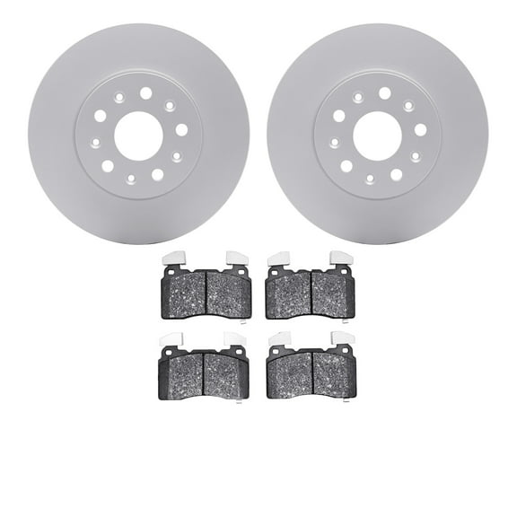 Dynamic Friction Company Front Geospec Brake Rotors with 5000 Euro Ceramic Brake Pads 4602-46017