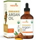 thumbnail image 1 of Aceite de argán orgánico Naturise USDA para cabello y piel: aceite de argán 100 % puro de Marruecos para rostro, piel hidratada y crecimiento del cabello. Vegano, sin OMG, prensado en frío y sin refin, 1 of 1