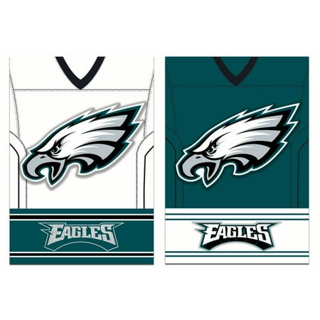 - Team Sports America Philadelphia Eagles Double Sided Jersey Suede Garden Flag, 12.5 x 18 inches