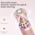 thumbnail image 5 of 2 in 1 Shaver Trimmer for Women - Portable Electric Body Trimmer for Underarm, Legs, Arms, Gentle Hair Removal, Quiet Operation, Lightweight Travel-Friendly Grooming Tool for Home, Gym, or Vacation, 5 of 9