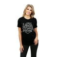 thumbnail image 2 of Be A Unicorn In A Field Of Horses Women's Fashion Relaxed T-Shirt Tee Heather Black Small, 2 of 5