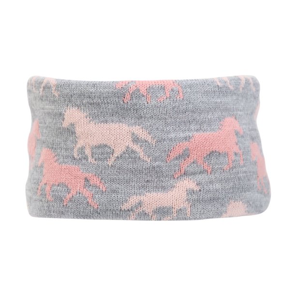 Hy - Cinta del Pelo Flaine para Niños/Niñas (Gris, Rosa)