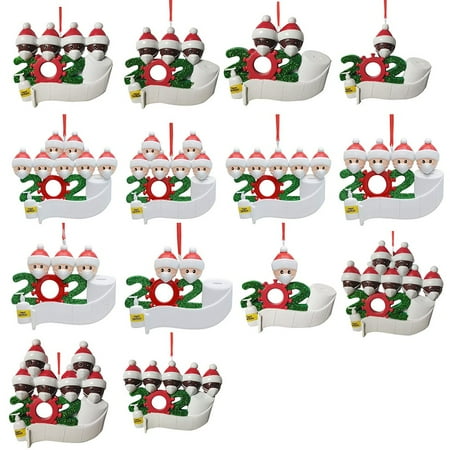 2020 Personalized Christmas Tree Name Ornaments Snowman Hanging