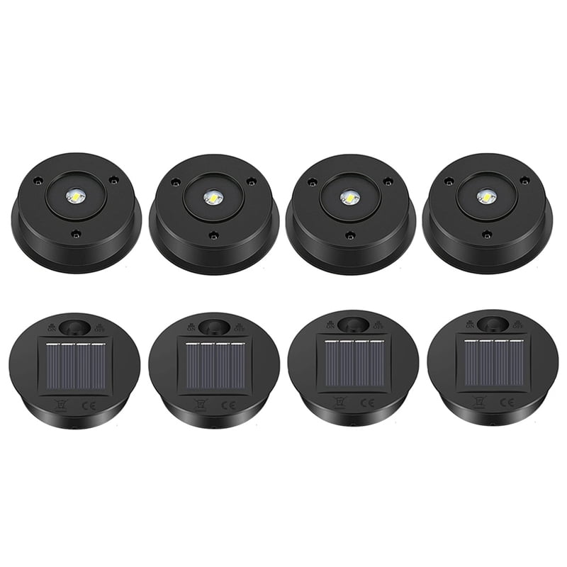 8 Pcs Solar Lights Replacement Top Solar Lantern Parts LED Solar Panel