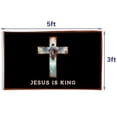 thumbnail image 4 of Cayyon Jesus is King Flag Banner with 2 Brass Grommets, 4 of 4