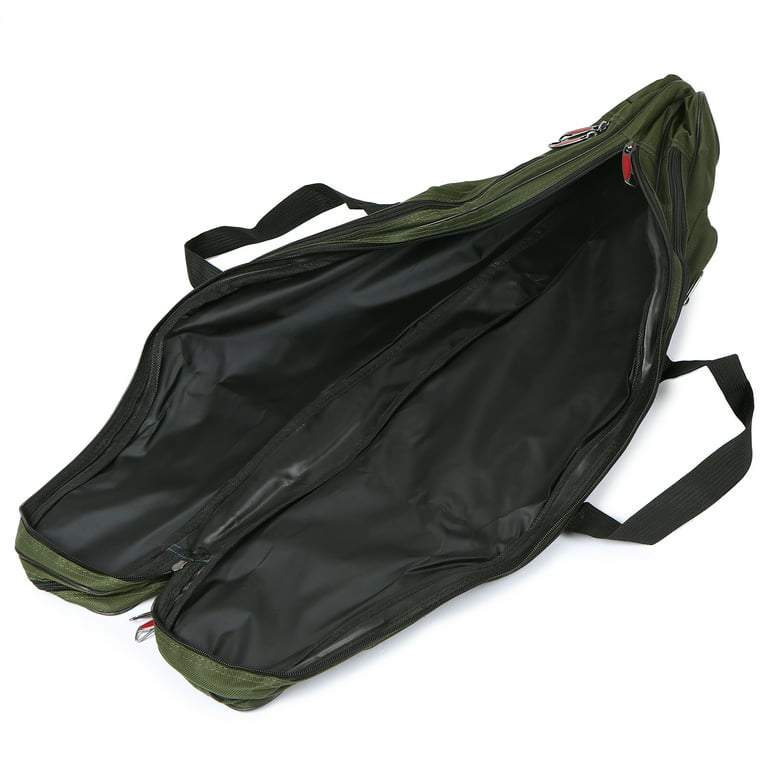 Lixada 3 Layers Fishing Pole Bag Portable Folding Rod Carry Case Fishing  Reel Tackle Storage Bag Case