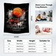 thumbnail image 4 of Custom Football Blanket, Cozy Soft Throw Blankets for Kids, Cool Black Flannel Throw Gifts for Couch Sofa, 40x50 Inches, 4 of 5