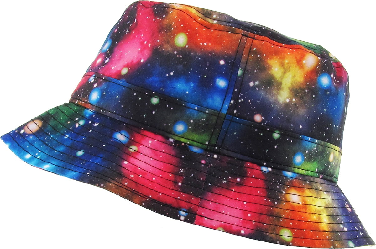 galaxy bucket hat with string