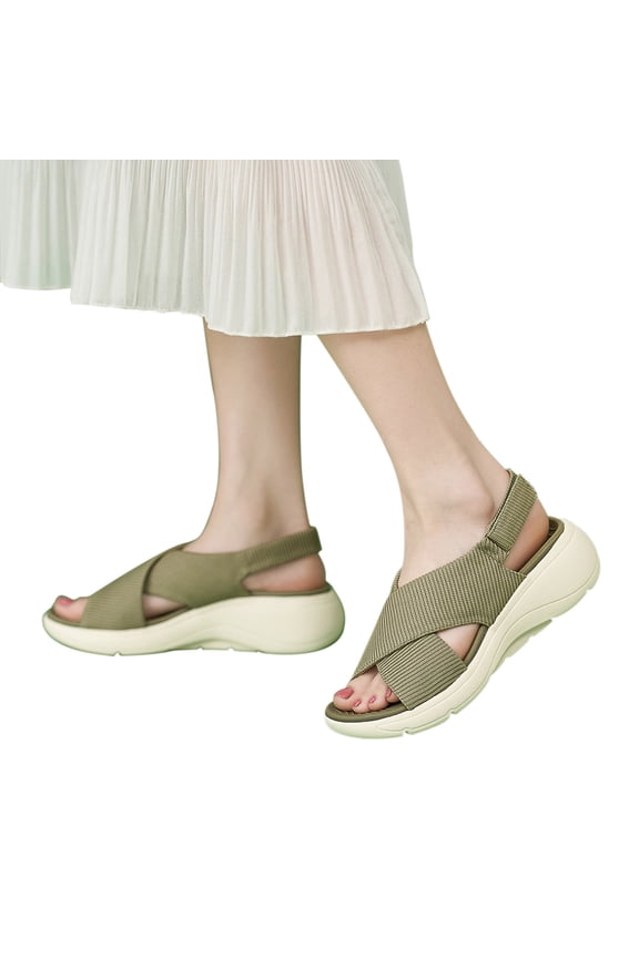 Orthopedic Sandals for Women Open Toe Footbed Wedge Sandals 2026 Casual Arch Support Non-Slip Shoes