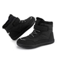 thumbnail image 7 of Quealent Boys Girls Snow Boots Wide Toe Box Waterproof Barefoot Minimalist Ankle Winter Furry Boots for Kids (Black,11.5), 7 of 7
