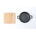 thumbnail image 5 of Hawok Mini Cuenco Para Servir De Hierro Fundido De 4,7 Pulgadas De Diámetro Con Bandeja De Bambú, Juego De 6, 5 of 5