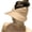 Khaki, variant on FAIWAD Sun Hat for Women Summer Folded Hat with Wide Brim Sport Tennis Golf Ponytail Sun Cap