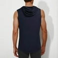 thumbnail image 3 of fatyb Men's Workout Hooded Tank Tops Sleeveless Gym Muscle Hoodies Bodybuilding T Shirts Activewear, 3 of 5