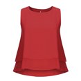 thumbnail image 4 of Camiseta Sin Mangas Para Mujer, Blusa Sin Mangas, Blusa Informal de Gasa Con Cuello Redondo, Jersey Liso Odeerbi  ODB160069, 4 of 8