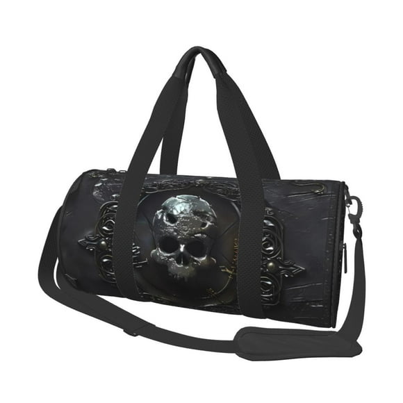Easygdp Ornate Dark Skull Book Bolsa de Viaje, Bolsa de Mano, Bolsa de Gimnasio, Bolsa de Equipaje para Viaje