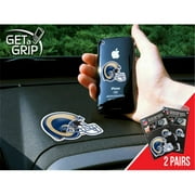 Fanmats 13109 NFL - small 1.5 in. - large 3 in. - NFL - St Louis Rams Get a Grip 2 Pack