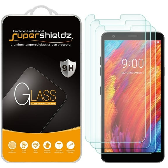 [3-Pack] Supershieldz for LG Tribute Royal Tempered Glass Screen Protector, Anti-Scratch, Anti-Fingerprint, Bubble Free