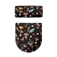 thumbnail image 5 of SEANATIVE Mushroom Toilet Seat Lid Protector Elastic Edge Toilet Tank Lid Covers Set of 2 Fit Standard Oblong Bathroom Bowl Lids Stays in Place Aesthetic Butterfly Toilet Lid Dust Cover Protective, 5 of 7