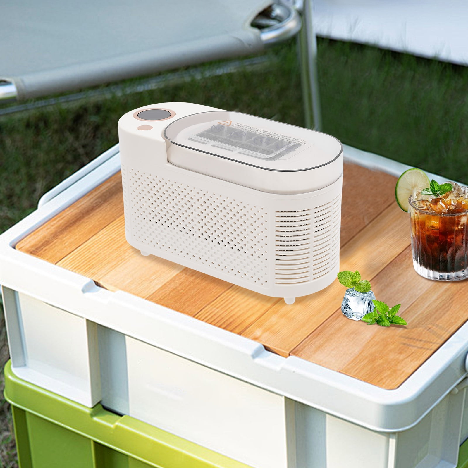 8 Cubes Mini Countertop Ice Maker Compact Ice Machine For Car/Travel Ice Maker