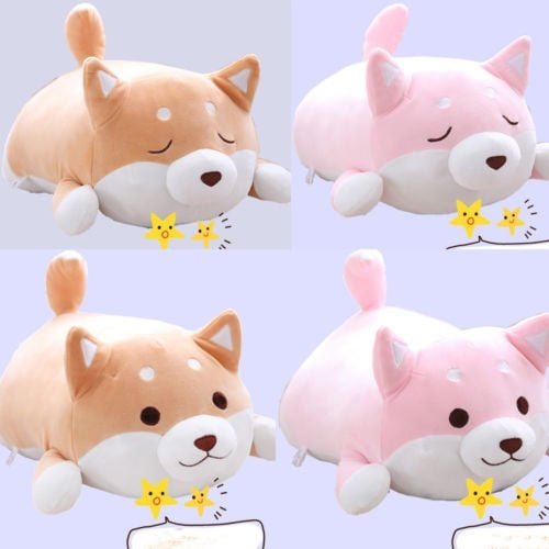 Anime Shiba Inu Dog Soft Plush Pillow Cushion Animal Pet Doll Stuffed Toy Gift 
